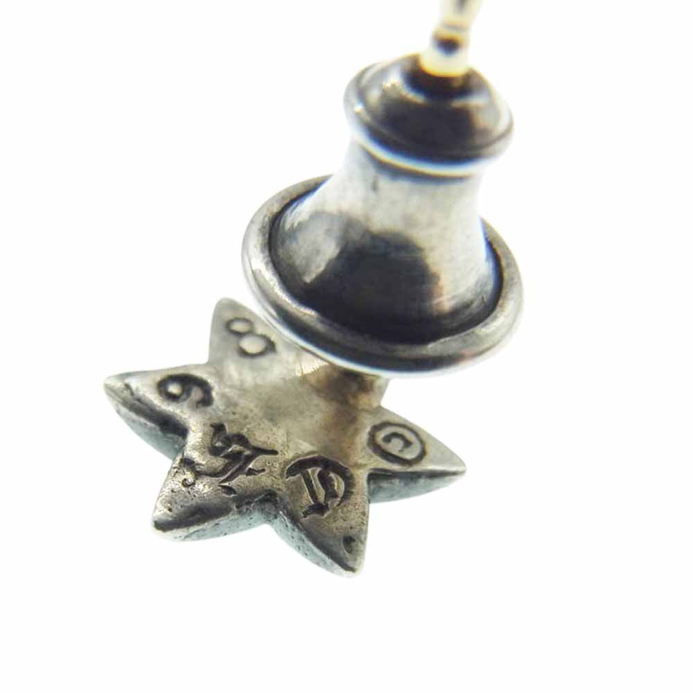 CHROME HEARTS クロムハーツ（原本無） CO STAR スター スタッド シルバー ピアス シルバー系【中古】