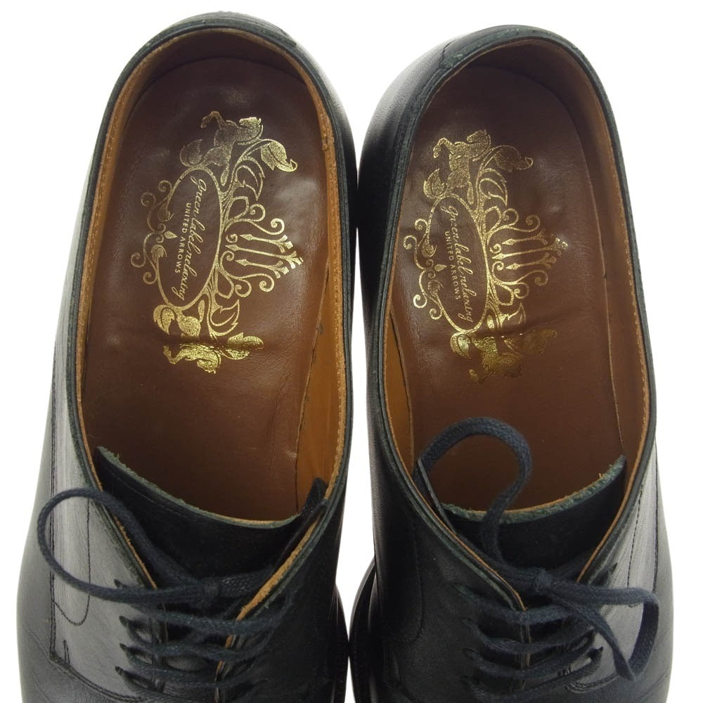 UNITED ARROWS ユナイテッドアローズ green label relaxing グリーンレーベルリラクシング CR001 ドレスシューズ レザーシューズ ブラック系 7.5【中古】