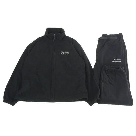 The Ennoy Professional ザ エンノイ プロフェッショナル 24AW POLARTEC? FLEECE SET UP ポーラテック フリース セット アップ ブラック系 L【新古品】【未使用】【中古】