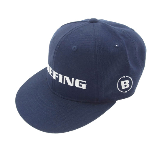 BRIEFING ブリーフィング BRG201M61 MS BASIC CURVED VISOR CAP ゴルフ キャップ ネイビー系【美品】【中古】