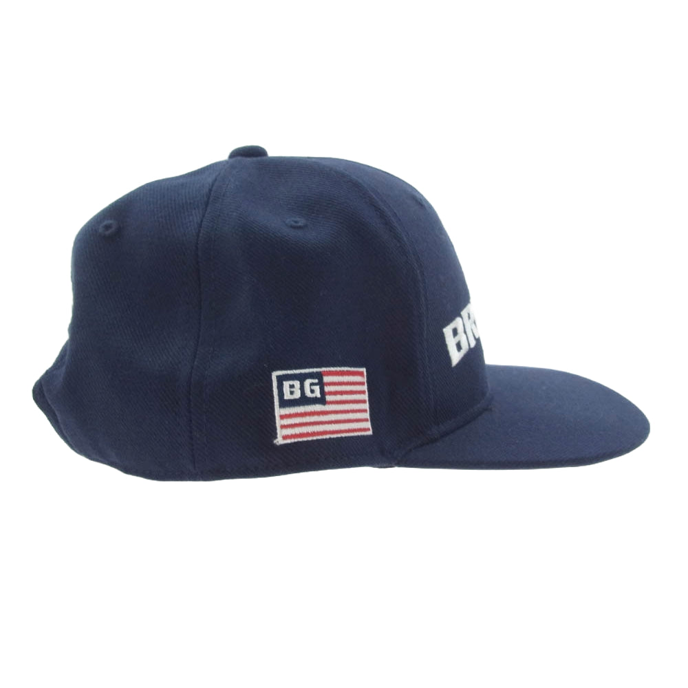 BRIEFING ブリーフィング BRG201M61 MS BASIC CURVED VISOR CAP ゴルフ キャップ ネイビー系【美品】【中古】