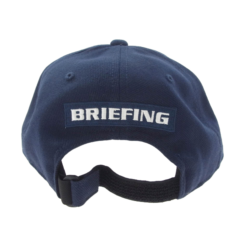 BRIEFING ブリーフィング BRG201M61 MS BASIC CURVED VISOR CAP ゴルフ キャップ ネイビー系【美品】【中古】