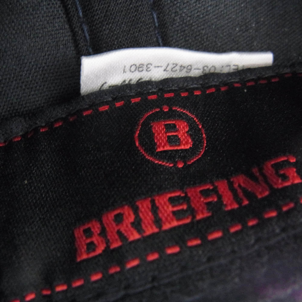 BRIEFING ブリーフィング BRG201M61 MS BASIC CURVED VISOR CAP ゴルフ キャップ ネイビー系【美品】【中古】