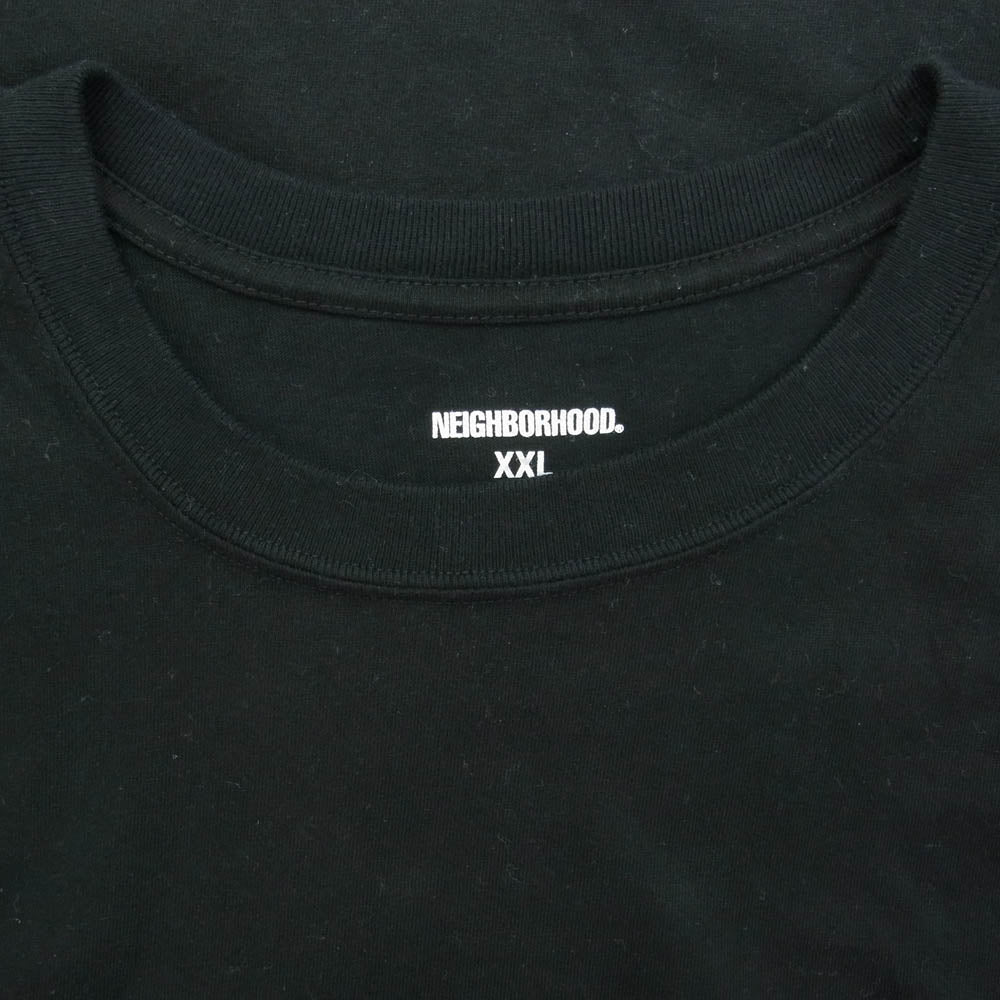 NEIGHBORHOOD ネイバーフッド 24SS バックプリント Tシャツ 半袖カットソー ブラック系 XXL【中古】