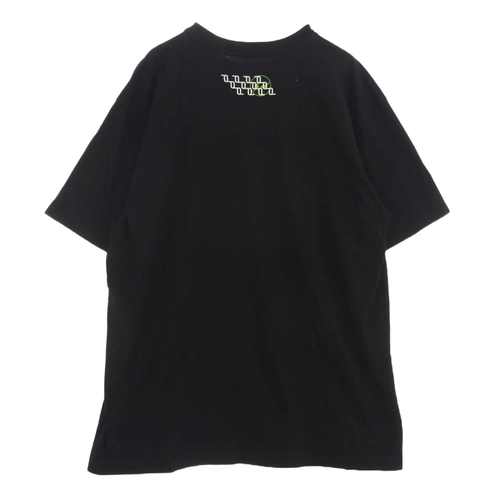 シークエル 21SS x Fragment Design T-SHIRT フラグメントデザイン プリント Tシャツ ブラック系 XL【中古】
