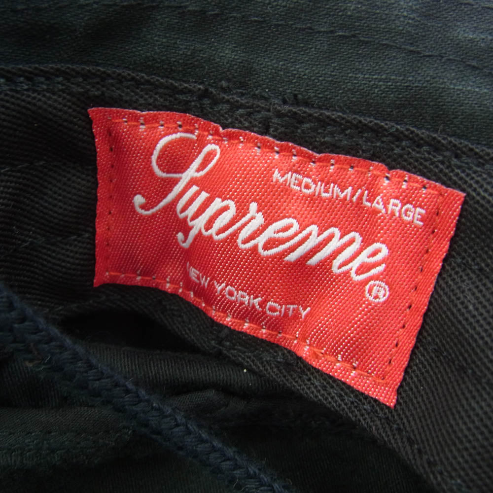 Supreme シュプリーム 23AW Military Boonie ボックスロゴ サファリハット ミリタリー ブーニー ブラック系 MEDIUM/LARGE【美品】【中古】