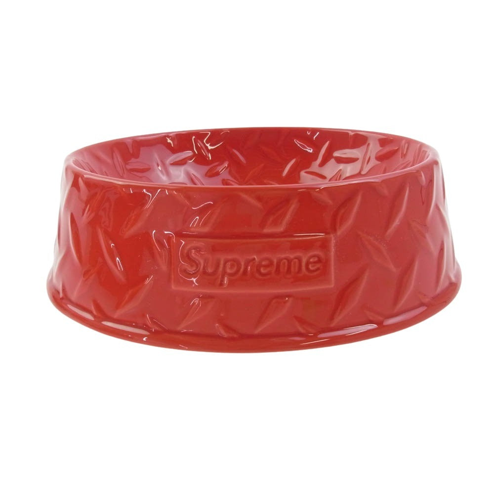 Supreme シュプリーム 23SS Diamond Plate Dog Bowl ペット用 ボウル レッド系【新古品】【未使用】【中古】