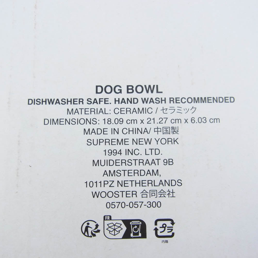 Supreme シュプリーム 23SS Diamond Plate Dog Bowl ペット用 ボウル レッド系【新古品】【未使用】【中古】