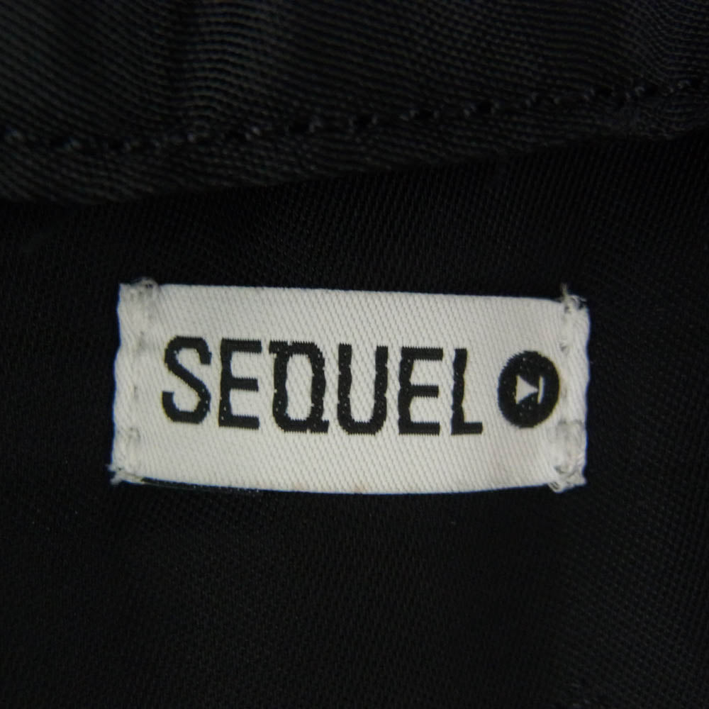 SEQUEL シークエル 21AW SQ-21AW-JK-01 MA-1 フライトジャケット ミリタリージャケット ブラック系 XL【極上美品】【中古】