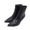 CELINE セリーヌ 353553826C Zipped Conique Boot サイド ジップ レザー ブーツ ブラック系 42【極上美品】【中古】