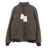 CELINE セリーヌ 22AW 2V20L826R TEDDY JACKET WITH STAND UP COLLAR IN CHECKED WOOL ウール ハンティング チェック テディ ジャケット ブラウン系 48【新古品】【未使用】【中古】