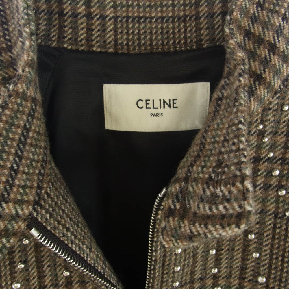 CELINE セリーヌ 22AW 2V20L826R TEDDY JACKET WITH STAND UP COLLAR