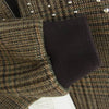 CELINE セリーヌ 22AW 2V20L826R TEDDY JACKET WITH STAND UP COLLAR IN CHECKED WOOL ウール ハンティング チェック テディ ジャケット ブラウン系 48【新古品】【未使用】【中古】