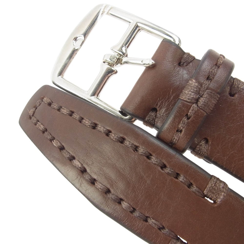 J&M Davidson ジェイアンドエムデヴィッドソン レザー ベルト ブラウン系 36【新古品】【未使用】【中古】