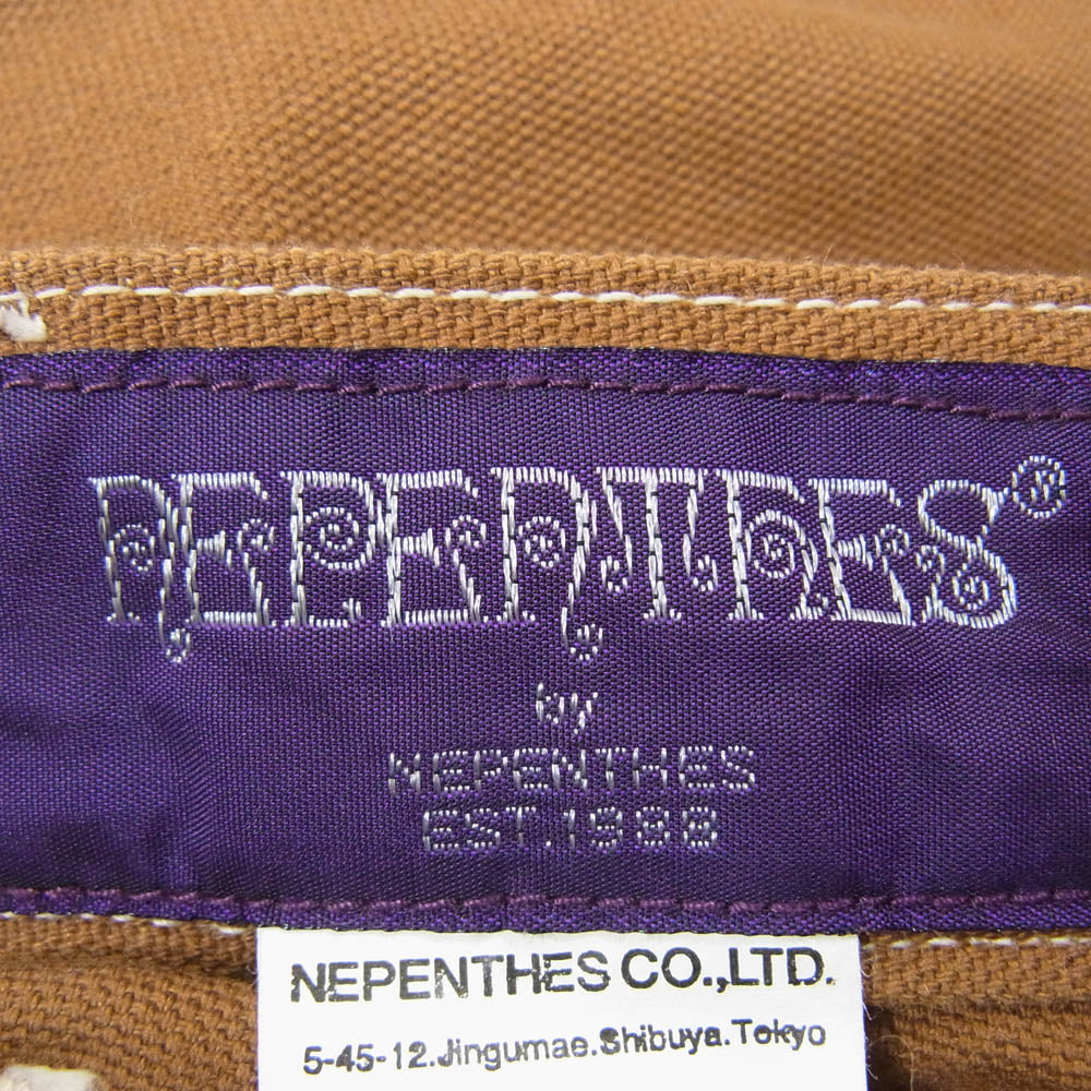 NEPENTHES ネペンテス ダックコットン カーゴ パンツ ブラウン系 36【中古】