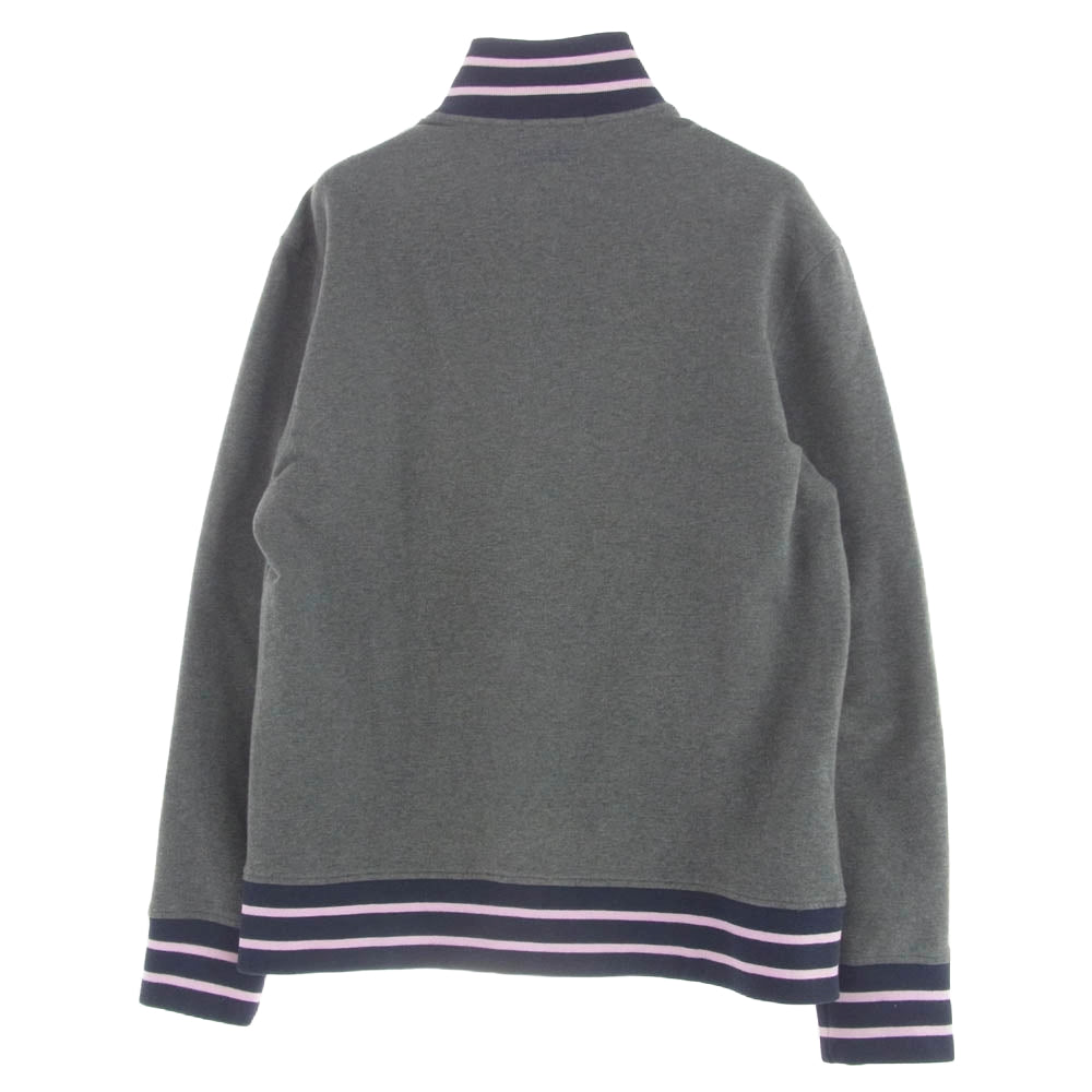 BURBERRY BLACK LABEL バーバリーブラックレーベル BMV68-716-06 コットン トラック ジャケット ホース刺? グレー系 3【中古】