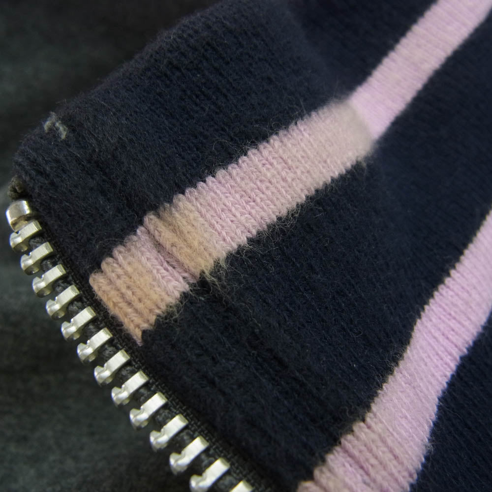 BURBERRY BLACK LABEL バーバリーブラックレーベル BMV68-716-06 コットン トラック ジャケット ホース刺? グレー系 3【中古】