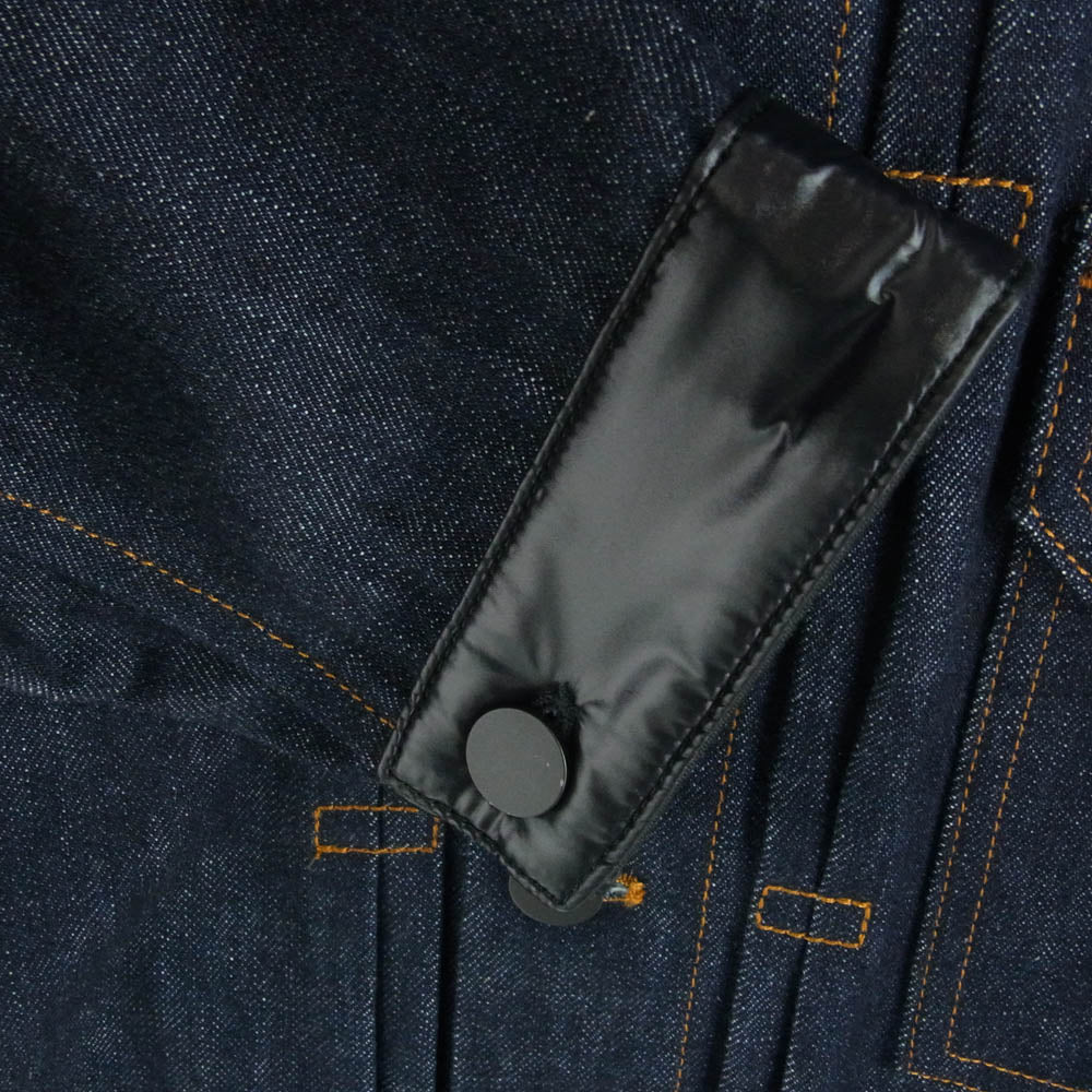 MONCLER モンクレール E109U4000450 549XB GENIUS7 FRAGMENT BLUEGRASS GIUBBOTTO ジーニアス ナイロン切替デニムジャケット 2【極上美品】【中古】