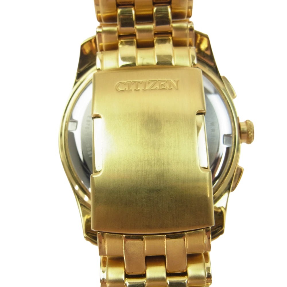 CITIZEN シチズン E870-S019087 Eco-Drive パーペチュアル エコドライブ ソーラー 腕時計 ゴールド系【中古】
