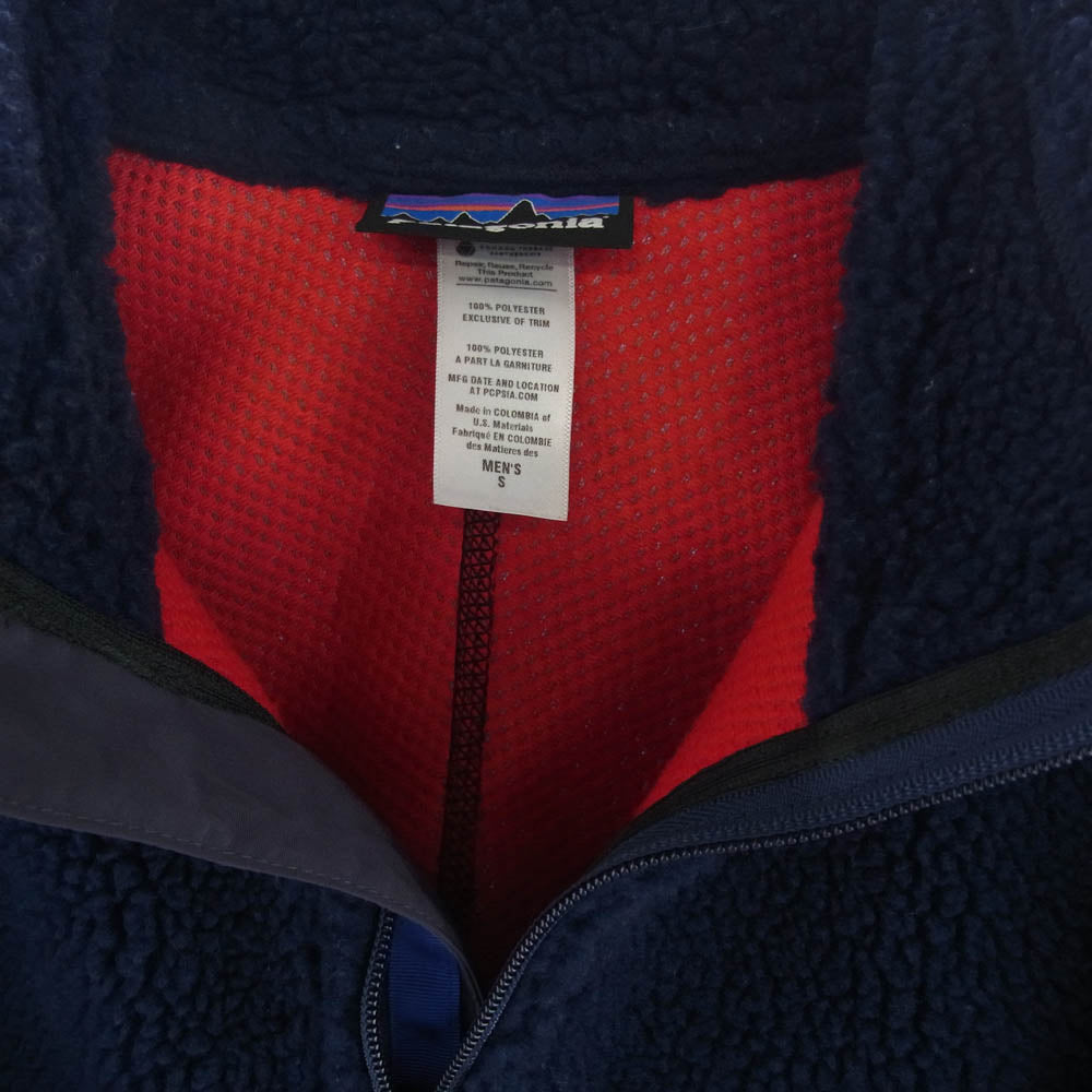 patagonia パタゴニア 23055FA13 Classic Retro X クラシック レトロX フリース ボア ジャケット ネイビー系 S【中古】