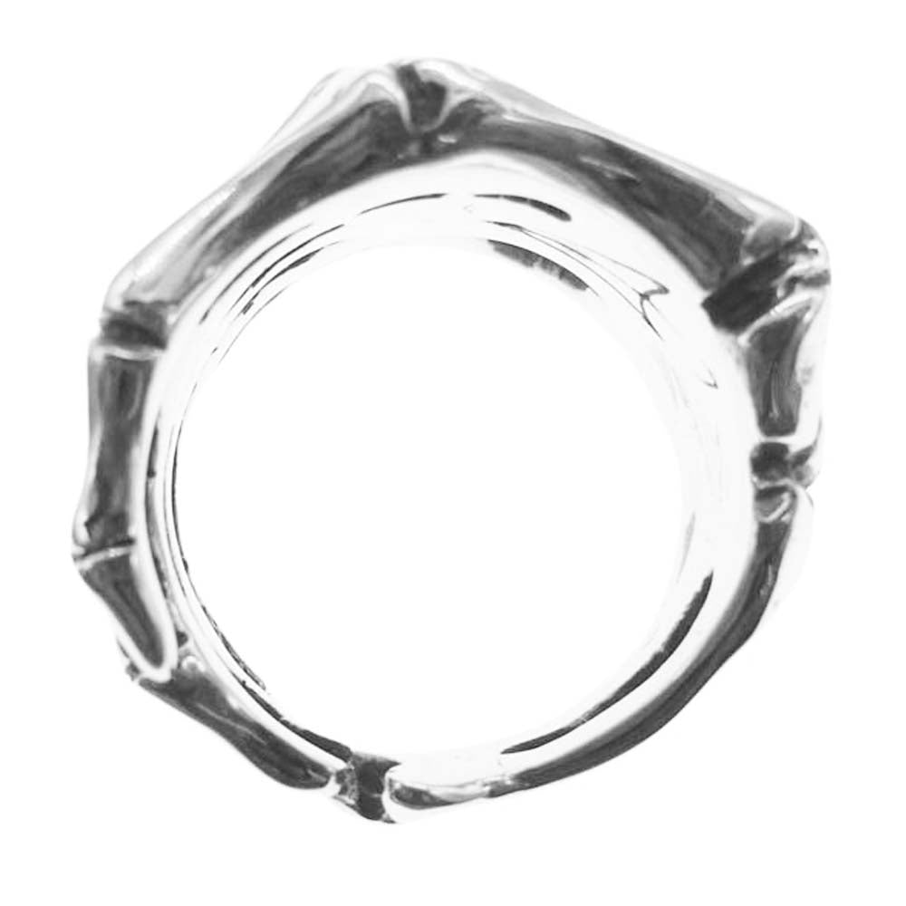 CRAZY PIG クレイジーピッグ 納品書付属 BONE HAND RING LARGE ボーン ハンド リング ラージ シルバー系 16号【美品】【中古】