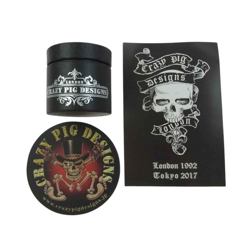 CRAZY PIG クレイジーピッグ 納品書付属 BONE HAND RING LARGE ボーン ハンド リング ラージ シルバー系 16号【美品】【中古】