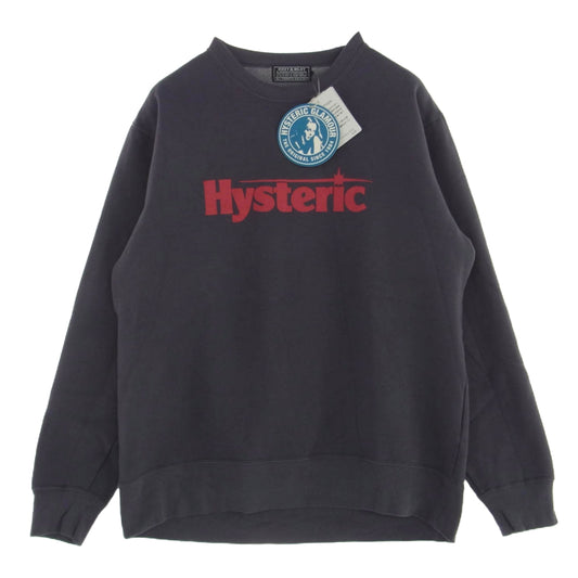 HYSTERIC GLAMOUR ヒステリックグラマー 02243CS04 FLYING V スウェット ダークグレー系 L【中古】