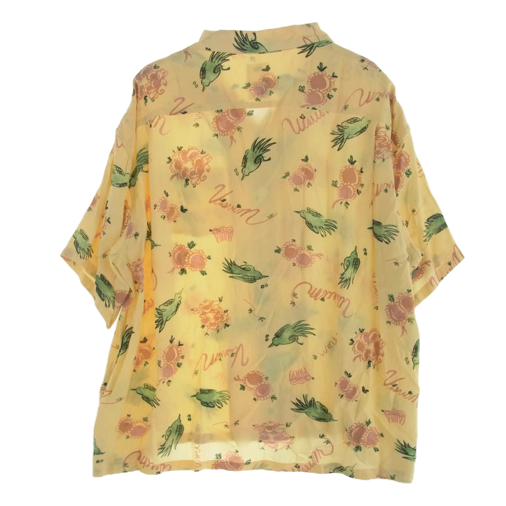 VISVIM ビズビム 22SS 122105011017 WALLIS SHIRT S/S SUNNY BIRD 半袖 シャツ イエロー系 2【中古】