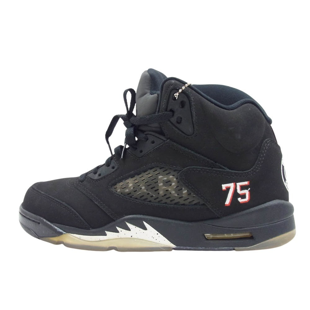 NIKE ナイキ AV9175-001 AIR JORDAN 5 PARIS SAINT-GERMAIN BLACK CEMENT GREY エアジョーダン5 パリ サンジェルマン ブラック セメントグレー スニーカー ブラック系 27cm【中古】