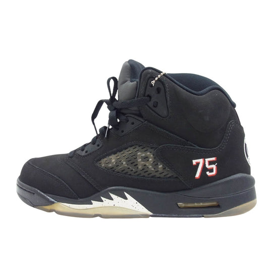 NIKE ナイキ AV9175-001 AIR JORDAN 5 PARIS SAINT-GERMAIN BLACK CEMENT GREY エアジョーダン5 パリ サンジェルマン ブラック セメントグレー スニーカー ブラック系 27cm【中古】