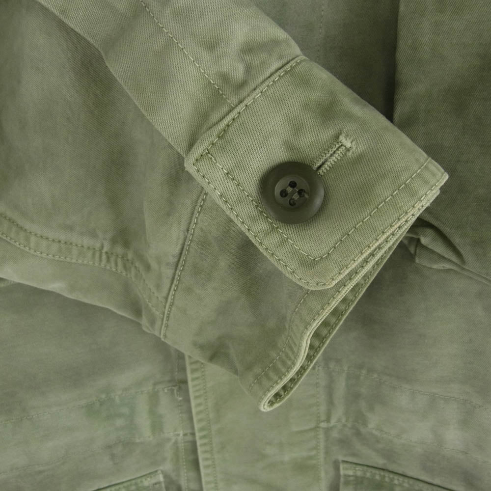 OFF-WHITE オフホワイト 袖ワッペン バックロゴ フィールド ミリタリー ジャケット カーキ XS カーキ系 XS【中古】