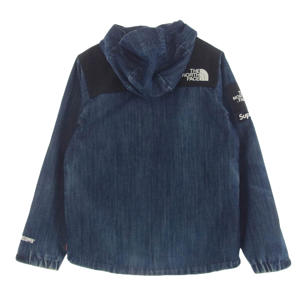 Supreme シュプリーム 15SS NP01540I THE NORTH FACE ザ ノースフェイス Denim Dot Shot Jacket デニム ドット ショット ジャケット インディゴブルー系 S【中古】