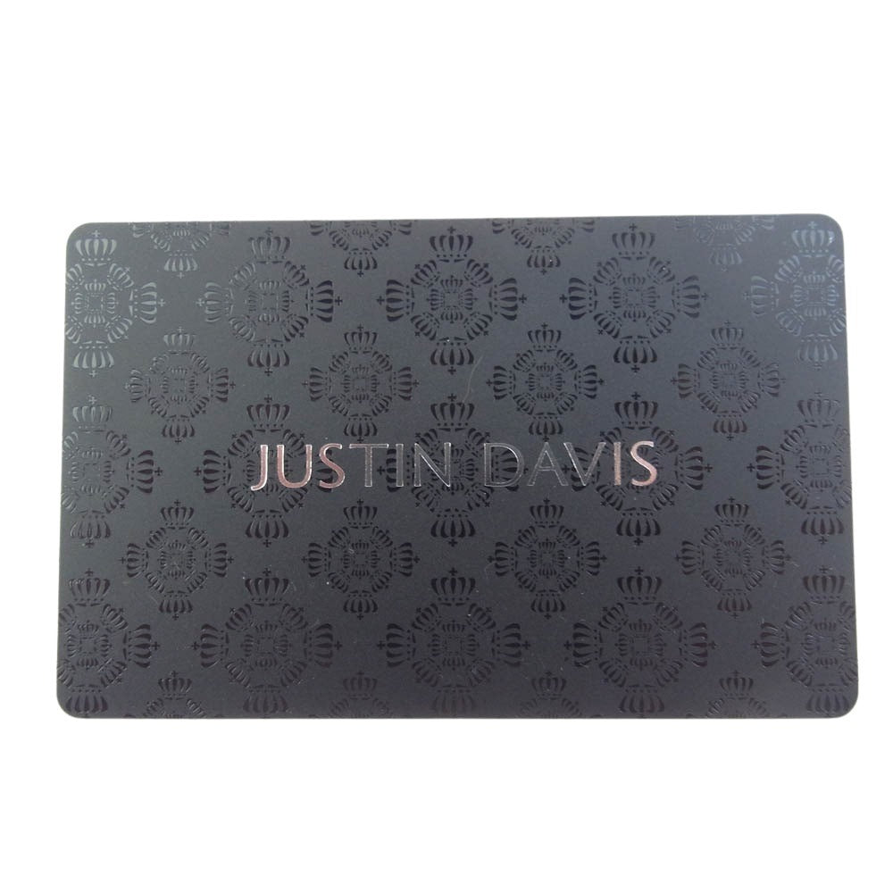 Justin Davis ジャスティンデイビス JDV006 RIVET PASS CASE リベット パス ケース カードケース 名刺入れ ブルー系 ライトブルー系【新古品】【未使用】【中古】