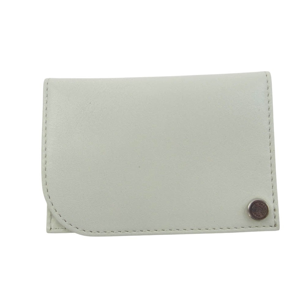 Justin Davis ジャスティンデイビス JDV006 RIVET PASS CASE リベット パス ケース カードケース 名刺入れ 白系 ホワイト系【新古品】【未使用】【中古】