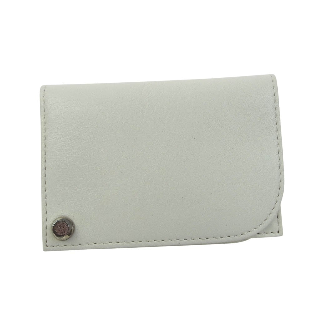 Justin Davis ジャスティンデイビス JDV006 RIVET PASS CASE リベット パス ケース カードケース 名刺入れ 白系 ホワイト系【新古品】【未使用】【中古】
