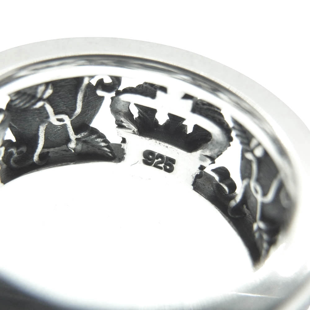 Justin Davis ジャスティンデイビス SRJ210 MY LOVE マイ ラブ リング いぶし加工 シルバー系 10号【中古】