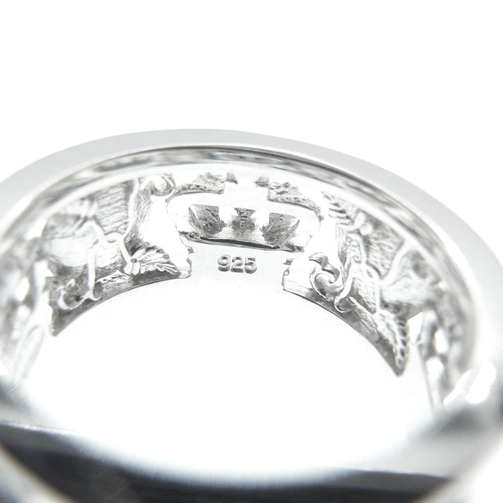 Justin Davis ジャスティンデイビス SRJ210 MY LOVE マイ ラブ リング SHINY加工 シルバー系 14号【中古】