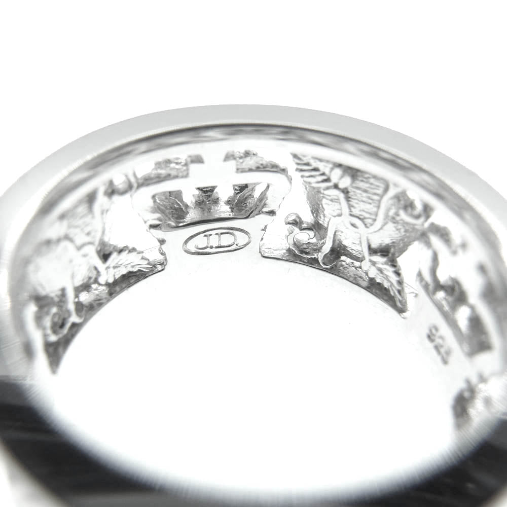 Justin Davis ジャスティンデイビス SRJ210 MY LOVE マイ ラブ リング SHINY加工 シルバー系 14号【中古】