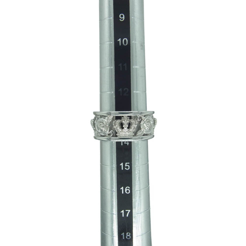 Justin Davis ジャスティンデイビス SRJ210 MY LOVE マイ ラブ リング SHINY加工 シルバー系 14号【中古】
