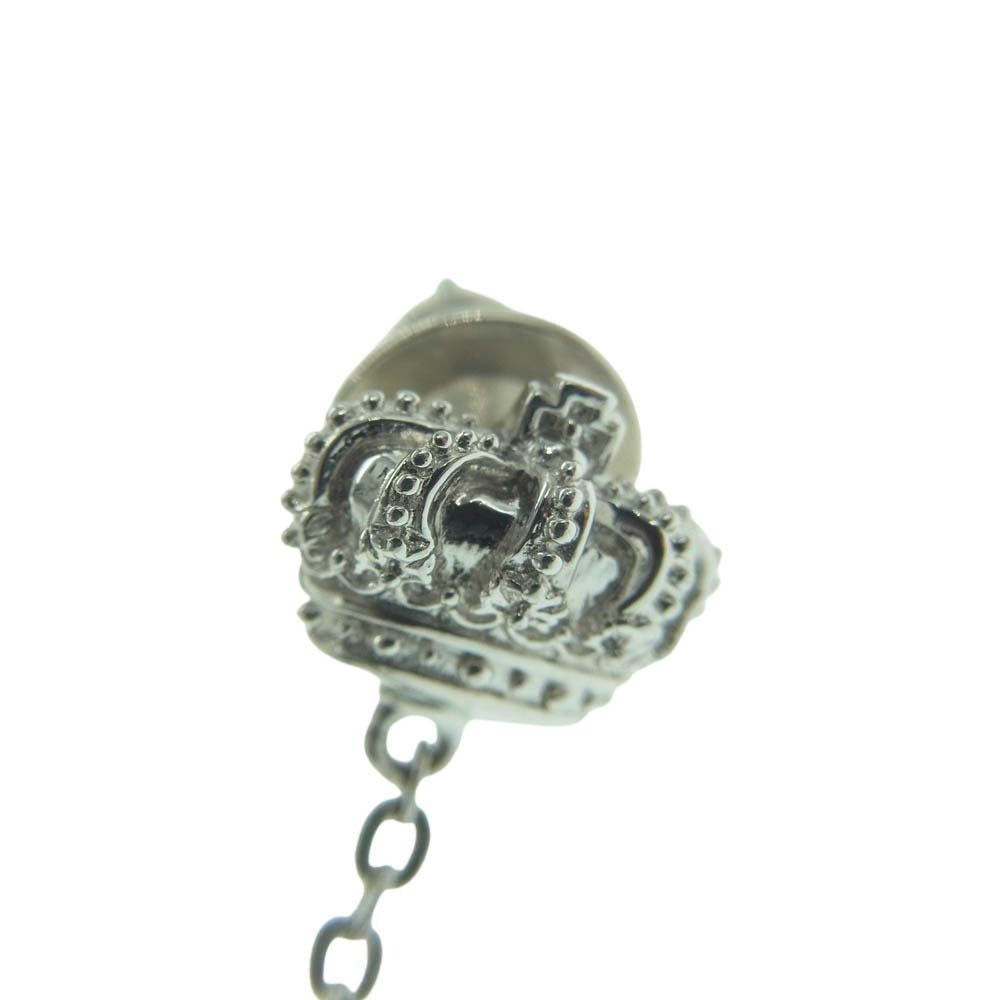 Justin Davis ジャスティンデイビス SEJ813 STAR BURST ピアス クラウン オープン スター ストーン ピアス 片耳 ブラック系【中古】