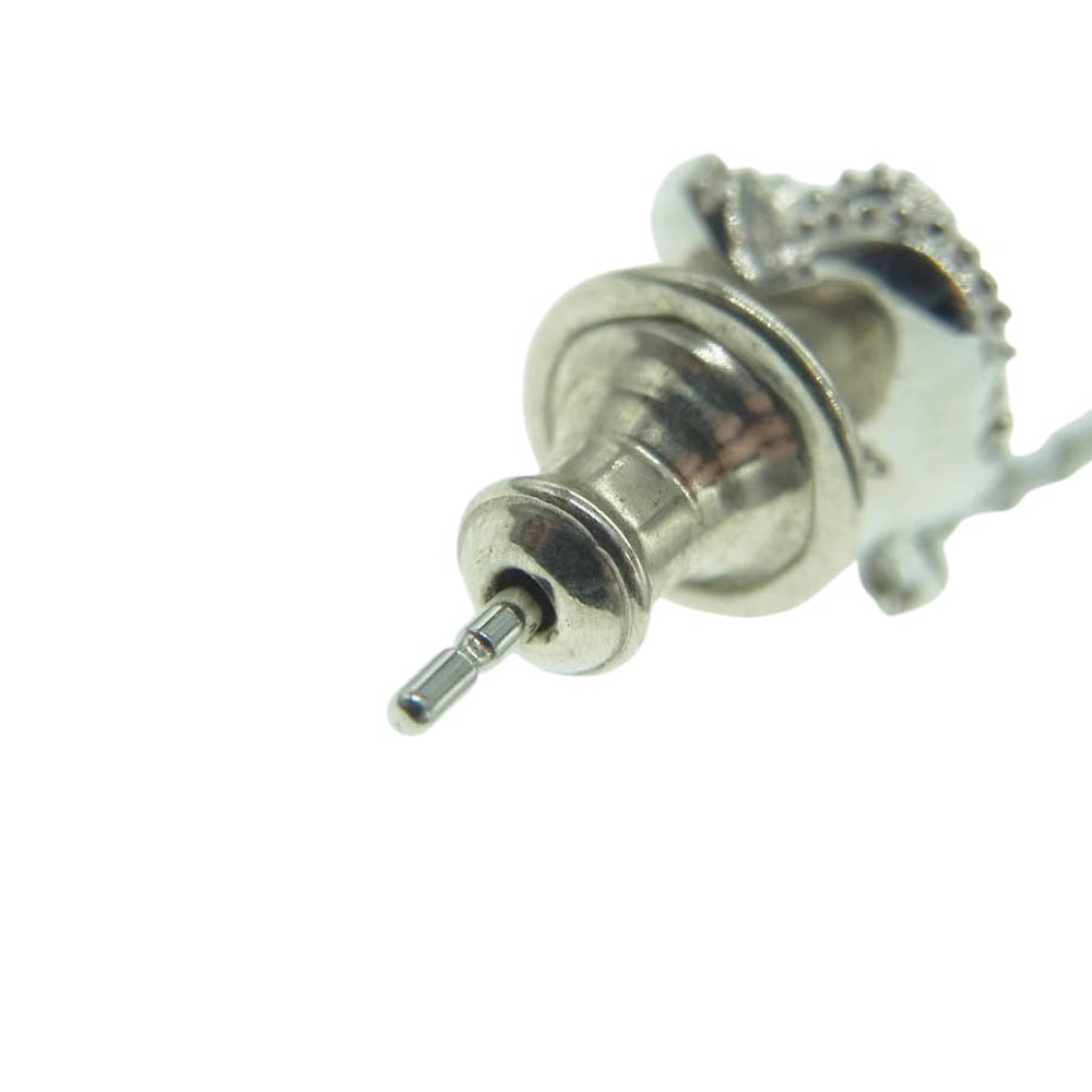 Justin Davis ジャスティンデイビス SEJ813 STAR BURST ピアス クラウン オープン スター ストーン ピアス 片耳 ブラック系【中古】