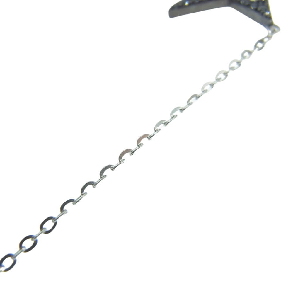 Justin Davis ジャスティンデイビス SEJ813 STAR BURST ピアス クラウン オープン スター ストーン ピアス 片耳 ブラック系【中古】