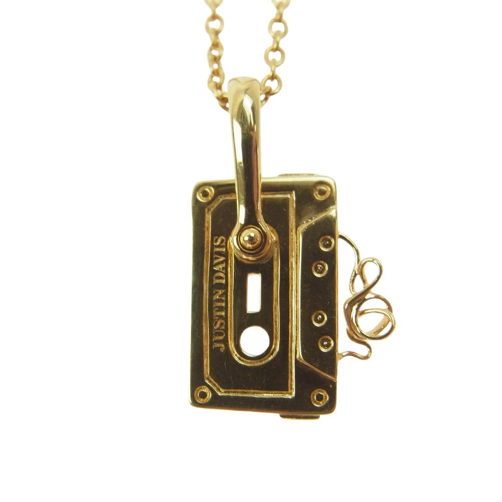 Justin Davis ジャスティンデイビス SNJ943 JDK ネックレス カセットテープモチーフ ゴールド系【中古】