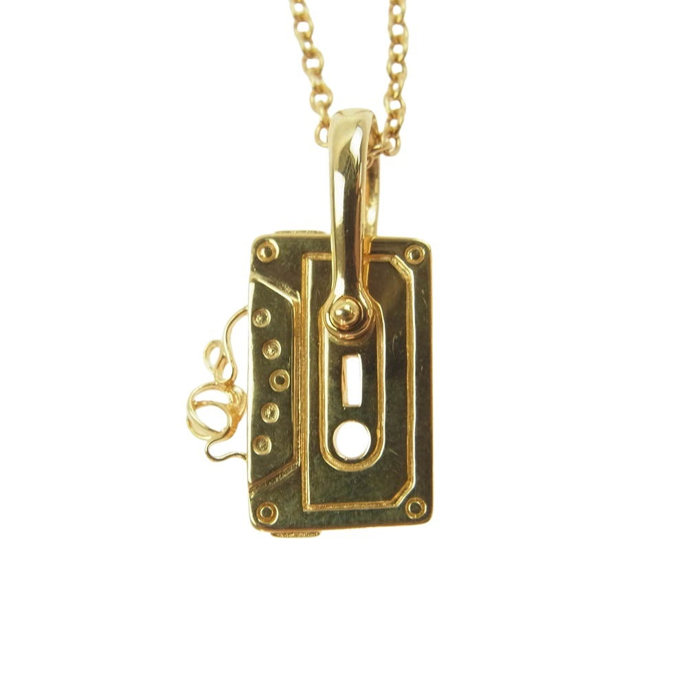 Justin Davis ジャスティンデイビス SNJ943 JDK ネックレス カセットテープモチーフ ゴールド系【中古】