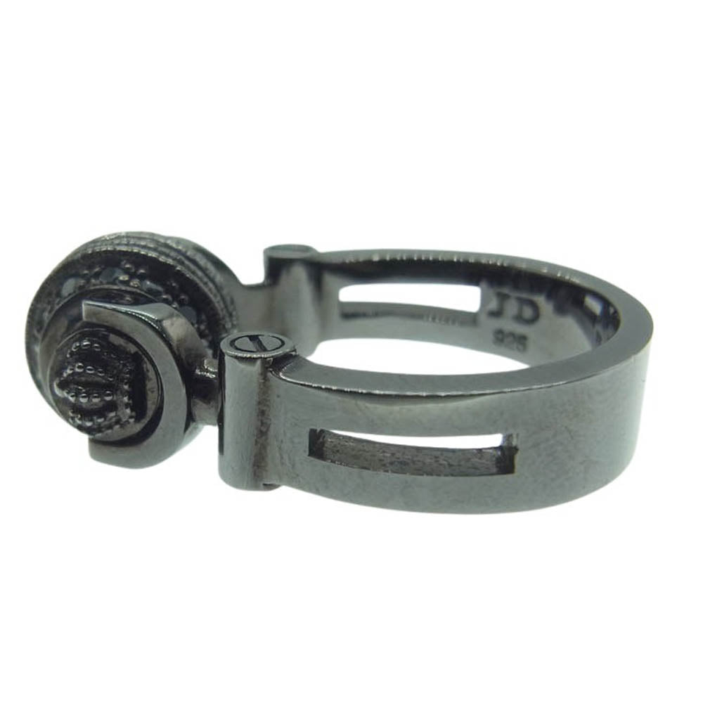 Justin Davis ジャスティンデイビス SRJ347 DEE JAY RING ヘッドホン モチーフ リング ブラック系 13号【中古】