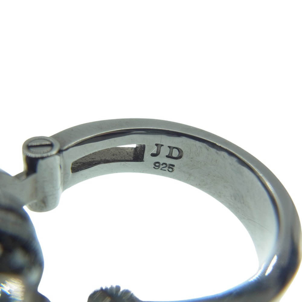 Justin Davis ジャスティンデイビス SRJ347 DEE JAY RING ヘッドホン モチーフ リング ブラック系 13号【中古】