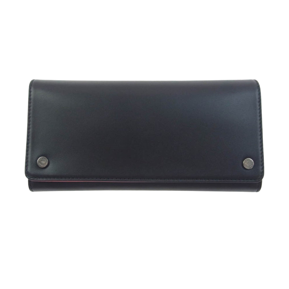 Justin Davis ジャスティンデイビス JDV013 ALEC LEATHER WALLET バイカラー レザー ウォレット 長財布 ブラック系【新古品】【未使用】【中古】