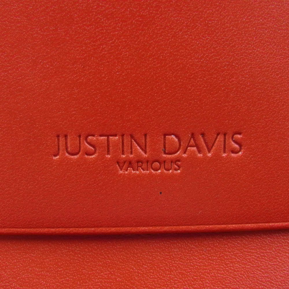 Justin Davis ジャスティンデイビス JDV013 ALEC LEATHER WALLET バイカラー レザー ウォレット 長財布 ブラック系【新古品】【未使用】【中古】