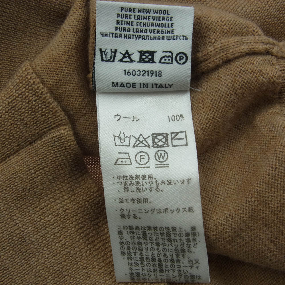 BEAMS ビームス BEAMSF イタリア製 エクストラファインメリノウール ニット セーター ブラウン系 48【中古】