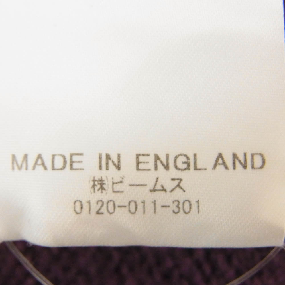 BEAMS ビームス BEAMSF イングランド製 ウール ニット セーター パープル系 M【中古】